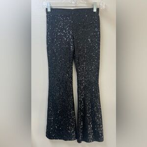 Art Class Black Sequin Flares Sequin Flare Pants Girls Size 8